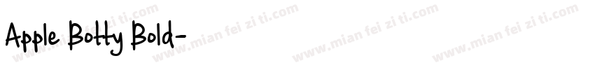 Apple Botty Bold字体转换